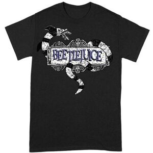 Beetlejuice Unisex Adult Sandworm Logo T-Shirt