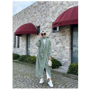 FORREST FASHION Maxi Hijab Tunic Islamic Wardrobe Women's Crossed Kangaroo Pocket Tunic