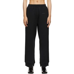 MM6 Maison Margiela Black Slit Lounge Pants  - 900 Black - Size: Extra Small - female