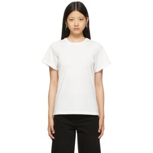 TOTEME Off-White Curved Seam T-Shirt  - 110 Off-White - Size: Medium - female