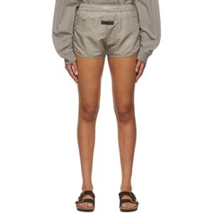 Fear of God ESSENTIALS Taupe Nylon Shorts  - Desert Taupe - Size: Medium - female