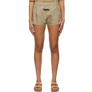 Fear of God ESSENTIALS Tan Nylon Shorts  - Oak - Size: Medium - female
