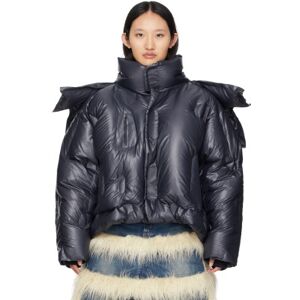 Moncler Genius Moncler DingYun Zhang Navy Klolk Jacket  - 778 Navy Blue - Size: 00 - female