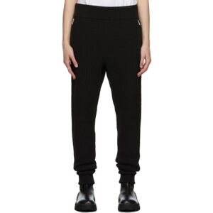 Moncler Genius 6 Moncler 1017 ALYX 9SM Black Rib Knit Lounge Pants - 999 BLACK - Size: Large - male