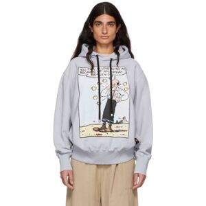 Moncler Genius 2 Moncler 1952 Blue Olive Oyl Hoodie  - 709 Blue - Size: Small - female