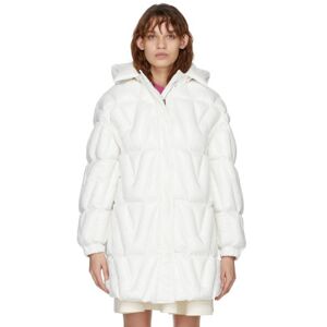 Valentino White Insulated Hooded Coat  - 0Bo Bianco - Size: IT 36 - female