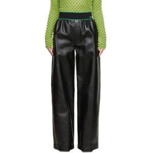 Bottega Veneta Black Leather Trousers  - 1000 Black - Size: 2X-Small - female