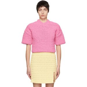 Bottega Veneta Pink Heavy Weight Sweater  - 5004 Bubble Gum - Size: Large - female