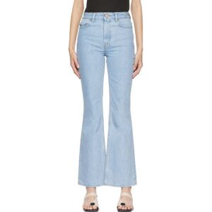 GANNI Blue Betzy Bootcut Jeans  - 564 Light Blue Stone - Size: WAIST US 31 - female