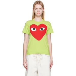 COMME des GARÇONS PLAY Green Big Heart T-Shirt  - Green - Size: Extra Small - female