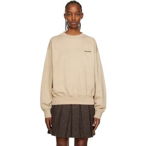 We11done Beige Basic Sweatshirt  - Beige - Size: Extra Small - female