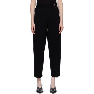 AERON Black Madeleine Trousers  - Black 001 - Size: Large - female