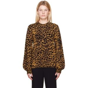 Stella McCartney Yellow Cheetah Print Crewneck  - 8490 Multicolor - Size: IT 36 - female