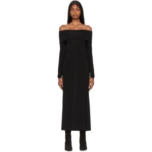 Loulou Studio Black Bicado Midi Dress  - Black - Size: Extra Small - female