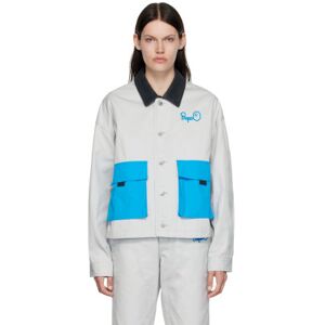 BAPE Gray Flap Pocket Jacket  - Gray - Size: Extra Small - female