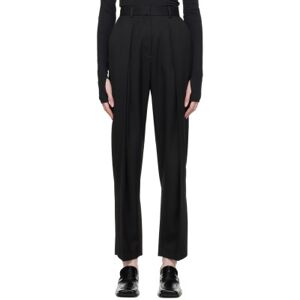 LOW CLASSIC Black Double Tuck Trousers  - Black - Size: Extra Small - female
