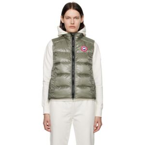 Canada Goose Khaki Cyprus Down Vest  - Sagebrush-Armoise 85 - Size: Extra Small - female