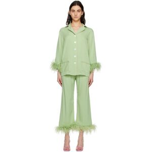 Sleeper Green Party Pyjamas Set  - Mint - Size: Medium - female