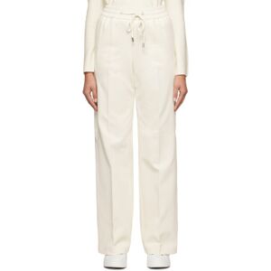 Boss White Drawstring Trousers  - 118 Open White - Size: FR 42 - female
