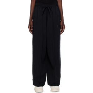 Y-3 Black Pinched Seam Trousers  - Black - Size: Extra Small - female