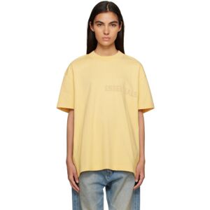 Fear of God ESSENTIALS Yellow Crewneck T-Shirt  - Light Tuscan - Size: 3X-Large - female