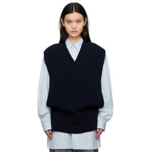 Maison Margiela Navy Tabard Vest  - 511 Navy Blu - Size: Large - female