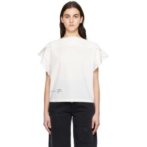 MM6 Maison Margiela Off-White Eyelet Blouse  - 101 Off White - Size: IT 40 - female