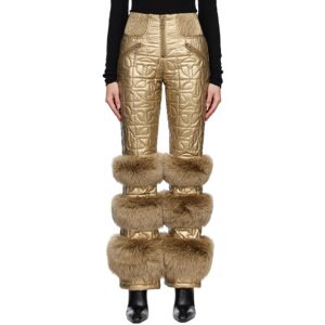 Moose Knuckles x Telfar Gold Telfar Edition Quilted Bomber Trousers  - 1096 Gold - Size: Medium - female