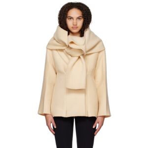 The Row Beige Azzedina Jacket  - CRE Cream - Size: Extra Small - female