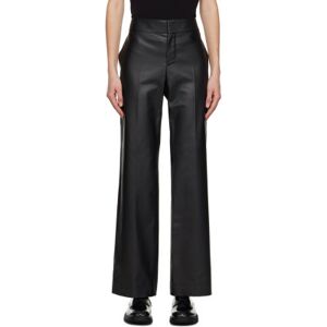 The Row Black Baer Leather Pants  - BLK Black - Size: US 2 - female
