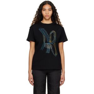 Andersson Bell Black 'AB' Embroidered T-Shirt  - Black - Size: Extra Small - female