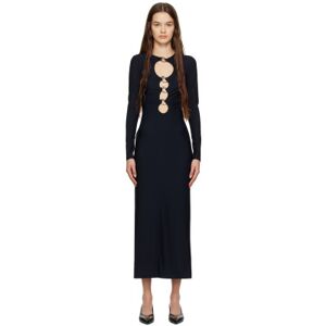 Burberry Black Cutout Maxi Dress  - Black - Size: US 4 - female