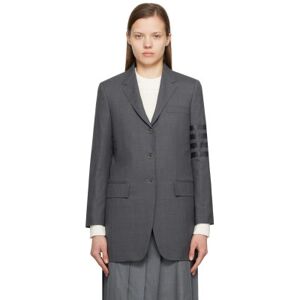 Thom Browne Gray 4-Bar Blazer  - 025 Dark Grey - Size: IT 40 - female