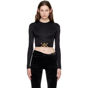 Versace Black Medusa Biggie Long Sleeve T-Shirt  - 1B000 Black - Size: IT 36 - female