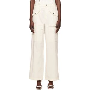 Dion Lee Off-White Slouchy Trousers  - Ivory - Size: Extra Small - female