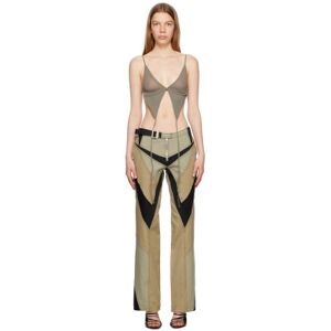 Dion Lee Green Butterfly Camisole  - Slate - Size: Extra Small - female