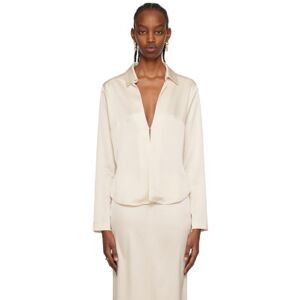 Paris Georgia SSENSE Work Capsule – Off-White Slinky Shirt  - Pearl - Size: Extra Large - female