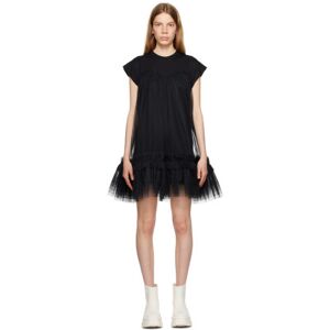 MSGM Black Layered Minidress  - BLACK (99) - Size: Extra Small - female