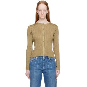 Stella McCartney Gold Sparkle Cardigan  - 8250 Gold - Size: IT 36 - female