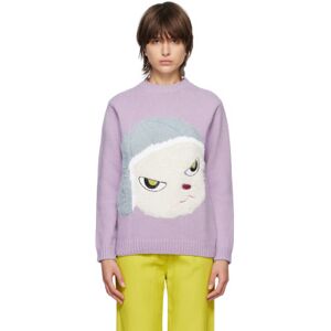 Stella McCartney Purple Intarsia Sweater  - 5310 Lilac - Size: 2X-Small - female