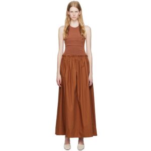 Esse Studios Brown Halter Maxi Dress  - Sienna - Size: AU 12 - female