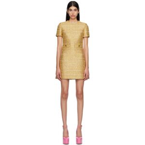 Valentino Gold Roman Stud Minidress  - L05 Oro/Multicolor - Size: IT 38 - female