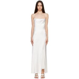 THIRD FORM White Split Slip Maxi Dress  - Powder White - Size: AU 8 - female