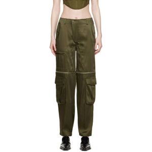DRAE Khaki Aviator Trousers  - Khaki - Size: FR 38 - female