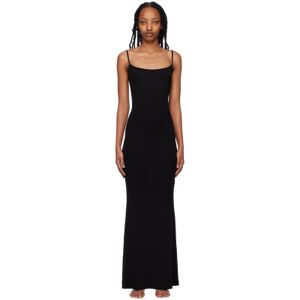 SKIMS Black Soft Lounge Long Slip Dress  - Onyx - Size: Small - female
