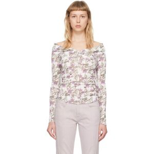 Isabel Marant White Jiler Long Sleeve T-Shirt  - 20WH White - Size: FR 34 - female