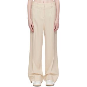 Off-White Beige Formal Over Trousers  - Sand/Purple - Size: IT 44 - female