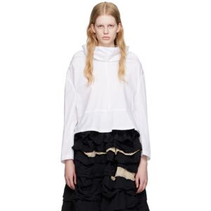 Comme des Garçons Comme des Garçons White Funnel Neck Blouse  - 2 White - Size: Extra Small - female