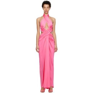 Moschino Pink Draped Maxi Dress  - A0208 Fucsia - Size: IT 36 - female