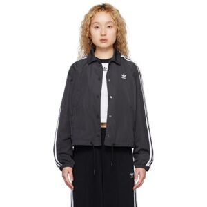 adidas Originals Black Adicolor Classics 3-Stripes Jacket  - Black - Size: Extra Small - female